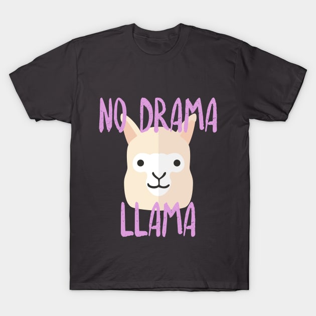 No Drama Llama T-Shirt by cocorf